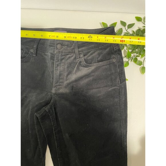 NYDJ Womens Marilyn Straight Corduroy Pants 6P Black Lift Tuck Technology - Picture 12 of 14